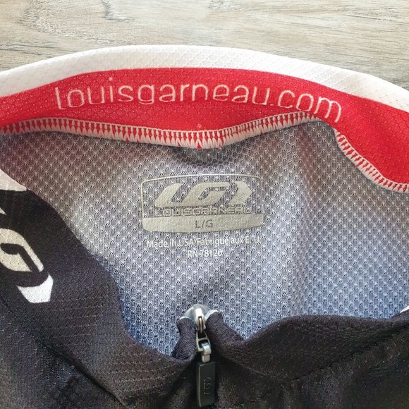 Louis Garneau LG L Large Mens Cycling Jersey Shirt Road Bicycle Racing Tour - Picture 6 of 9
